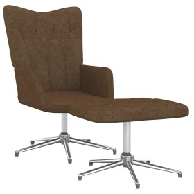 Relax armchair with brown fabric footrest by vidaXL, Armchairs - Ref: Foro24-327603, Price: 92,17 €, Discount: %