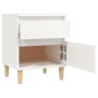 White bedside table 40x35x50 cm by vidaXL, Lockers and storage cabinets - Ref: Foro24-821826, Price: 51,99 €, Discount: %