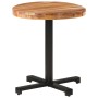 Mesa de bistró redonda madera maciza de mango Ø70x75 cm de vidaXL, Mesas de cocina y de comedor - Ref: Foro24-320279, Precio:...