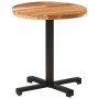 Round bistro table made of solid mango wood Ø70x75 cm by vidaXL, Kitchen and dining tables - Ref: Foro24-320279, Price: 107,4...