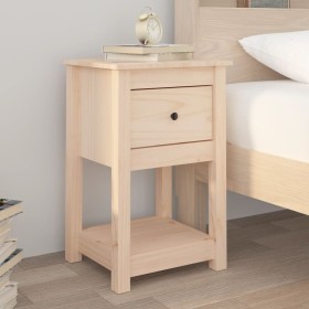 Solid pine wood bedside table 40x35x61.5 cm by vidaXL, Lockers and storage cabinets - Ref: Foro24-821729, Price: 47,99 €, Dis...