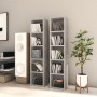 CD shelf 2 units in gray concrete plywood 21x16x93.5cm by vidaXL, CD and DVD storage - Ref: Foro24-802700, Price: 37,76 €, Di...