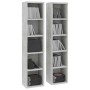 CD shelf 2 units in gray concrete plywood 21x16x93.5cm by vidaXL, CD and DVD storage - Ref: Foro24-802700, Price: 37,76 €, Di...