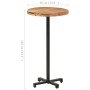 Round solid mango wood bar table Ø60x110 cm by vidaXL, Kitchen and dining tables - Ref: Foro24-320285, Price: 135,62 €, Disco...