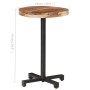 Mesa de bistró redonda madera maciza de mango Ø50x75 cm de vidaXL, Mesas de cocina y de comedor - Ref: Foro24-320275, Precio:...