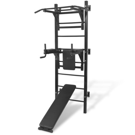 Mehrzweck-Kraftmaschine für die schwarze Wand von vidaXL, Bodybuilding-Ausrüstung - Ref: Foro24-91367, Preis: 337,32 €, Rabat...