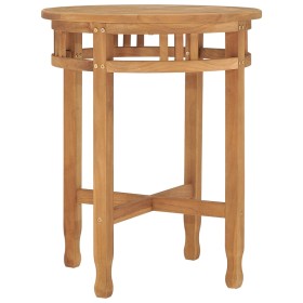 Solid teak wood bistro table Ø60x75.5 cm by vidaXL, Kitchen and dining tables - Ref: Foro24-315463, Price: 138,61 €, Discount: %