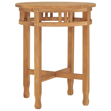 Bistrotisch aus massivem Teakholz Ø60x75,5 cm von vidaXL, Küchen- und Esstische - Ref: Foro24-315463, Preis: 138,61 €, Rabatt: %