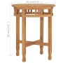 Solid teak wood bistro table Ø60x75.5 cm by vidaXL, Kitchen and dining tables - Ref: Foro24-315463, Price: 144,05 €, Discount: %