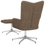 Silla de relajación con reposapiés tela gris taupe de vidaXL, Sillones - Ref: Foro24-327609, Precio: 91,99 €, Descuento: %