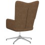 Silla de relajación con reposapiés tela gris taupe de vidaXL, Sillones - Ref: Foro24-327609, Precio: 91,99 €, Descuento: %