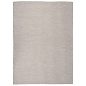 Outdoor flat weave taupe gray rug 200x280 cm by vidaXL, Rugs - Ref: Foro24-340784, Price: 88,44 €, Discount: %