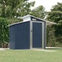 Garden shed anthracite galvanized steel 270x130x208.5cm by vidaXL, Sheds - Ref: Foro24-316244, Price: 316,58 €, Discount: %