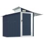 Garden shed anthracite galvanized steel 270x130x208.5cm by vidaXL, Sheds - Ref: Foro24-316244, Price: 316,58 €, Discount: %