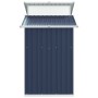 Garden shed anthracite galvanized steel 270x130x208.5cm by vidaXL, Sheds - Ref: Foro24-316244, Price: 316,58 €, Discount: %