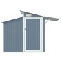 Garden shed gray galvanized steel 270x130x208.5 cm by vidaXL, Sheds - Ref: Foro24-316243, Price: 322,07 €, Discount: %