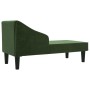 Sofá diván con cojín de cabeza terciopelo verde oscuro de vidaXL, Sofás - Ref: Foro24-340716, Precio: 147,77 €, Descuento: %