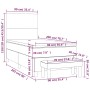 Cama box spring con colchón terciopelo rosa 90x200 cm de vidaXL, Camas y somieres - Ref: Foro24-3137706, Precio: 383,58 €, De...