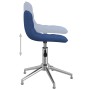 Swivel dining chairs 6 units blue fabric by vidaXL, dining chairs - Ref: Foro24-3086795, Price: 262,12 €, Discount: %