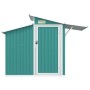 Green galvanized steel garden shed 270x130x208.5 cm by vidaXL, Sheds - Ref: Foro24-316242, Price: 287,10 €, Discount: %