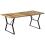 Mesa de comedor de madera maciza reciclada 180x90x76 cm de vidaXL, Mesas de cocina y de comedor - Ref: Foro24-247946, Precio:...