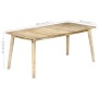 Mesa de comedor de madera maciza de mango 180x90x76 cm de vidaXL, Mesas de cocina y de comedor - Ref: Foro24-282720, Precio: ...