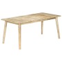 Mesa de comedor de madera maciza de mango 180x90x76 cm de vidaXL, Mesas de cocina y de comedor - Ref: Foro24-282720, Precio: ...