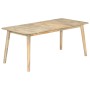 Solid mango wood dining table 180x90x76 cm by vidaXL, Kitchen and dining tables - Ref: Foro24-282720, Price: 334,07 €, Discou...