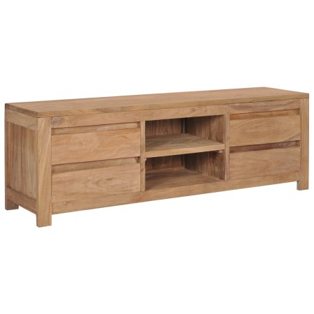 Mueble para TV de teca maciza 115x30x40 cm de vidaXL, Muebles TV - Ref: Foro24-282846, Precio: 210,50 €, Descuento: %