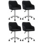 Sillas de comedor giratorias 4 unidades tela negro de vidaXL, Sillas de comedor - Ref: Foro24-3089753, Precio: 262,79 €, Desc...