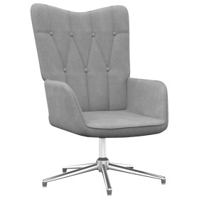 Silla de relajación de tela gris claro de vidaXL, Sillones - Ref: Foro24-327589, Precio: 90,99 €, Descuento: %