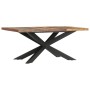 Recycled solid wood dining table 180x90x76 cm by vidaXL, Kitchen and dining tables - Ref: Foro24-285966, Price: 390,07 €, Dis...