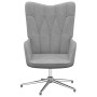 Silla de relajación de tela gris claro de vidaXL, Sillones - Ref: Foro24-327589, Precio: 90,67 €, Descuento: %