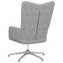 Silla de relajación de tela gris claro de vidaXL, Sillones - Ref: Foro24-327589, Precio: 90,67 €, Descuento: %