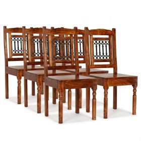 Dining chairs 6 pcs solid wood classic sheesham finish by vidaXL, dining chairs - Ref: Foro24-275272, Price: 551,05 €, Discou...