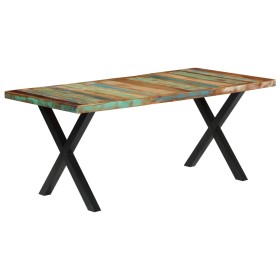 Esstisch aus recyceltem Massivholz, 180 x 90 x 76 cm von vidaXL, Küchen- und Esstische - Ref: Foro24-283782, Preis: 378,99 €,...