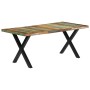 Mesa de comedor de madera maciza reciclada 180x90x76 cm de vidaXL, Mesas de cocina y de comedor - Ref: Foro24-283782, Precio:...