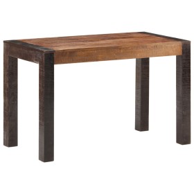 Mesa de comedor madera maciza de mango rugosa 120x60x76 cm de vidaXL, Mesas de cocina y de comedor - Ref: Foro24-289653, Prec...