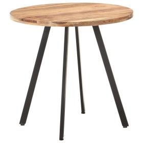 Solid acacia wood dining table 80 cm by vidaXL, Kitchen and dining tables - Ref: Foro24-320485, Price: 138,33 €, Discount: %