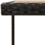 Mesa de jardín ratán sintético madera acacia negro 109x107x74cm de vidaXL, Mesas de jardín - Ref: Foro24-316790, Precio: 78,1...