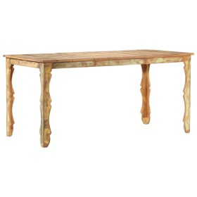 Solid recycled wood dining table 160x80x76 cm by vidaXL, Kitchen and dining tables - Ref: Foro24-286490, Price: 268,09 €, Dis...