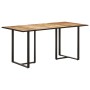 Mesa de comedor madera de mango rugosa 160 cm de vidaXL, Mesas de cocina y de comedor - Ref: Foro24-320693, Precio: 217,06 €,...