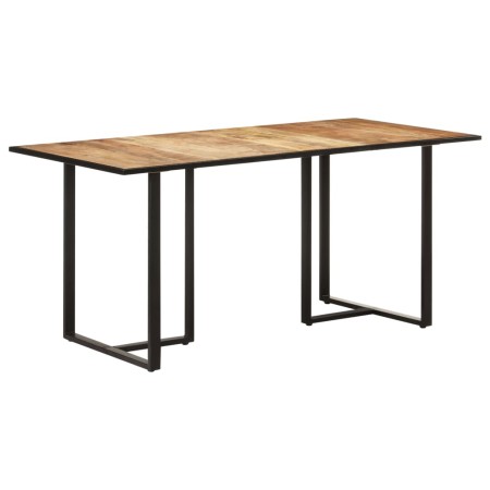 Mesa de comedor madera de mango rugosa 160 cm de vidaXL, Mesas de cocina y de comedor - Ref: Foro24-320693, Precio: 217,06 €,...