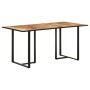 Mesa de comedor madera de mango rugosa 160 cm de vidaXL, Mesas de cocina y de comedor - Ref: Foro24-320693, Precio: 217,06 €,...