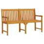 Garden bench 150 cm solid acacia wood by vidaXL, garden benches - Ref: Foro24-316611, Price: 157,24 €, Discount: %