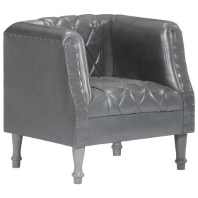 Genuine gray goat leather armchair by vidaXL, Armchairs - Ref: Foro24-286618, Price: 208,99 €, Discount: %