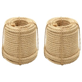 Sisal ropes 2 pcs 12 mm 250 m by vidaXL, Ropes and metal cords - Ref: Foro24-3196227, Price: 391,99 €, Discount: %