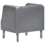 Sillón de cuero de cabra auténtico gris de vidaXL, Sillones - Ref: Foro24-286618, Precio: 207,89 €, Descuento: %