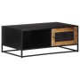 Mesa de centro madera de mango rugosa 90x50x35 cm de vidaXL, Mesas de centro - Ref: Foro24-323149, Precio: 156,22 €, Descuent...