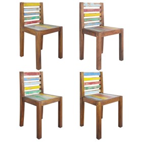 Dining chairs 4 units recycled solid wood by vidaXL, dining chairs - Ref: Foro24-326180, Price: 351,99 €, Discount: %